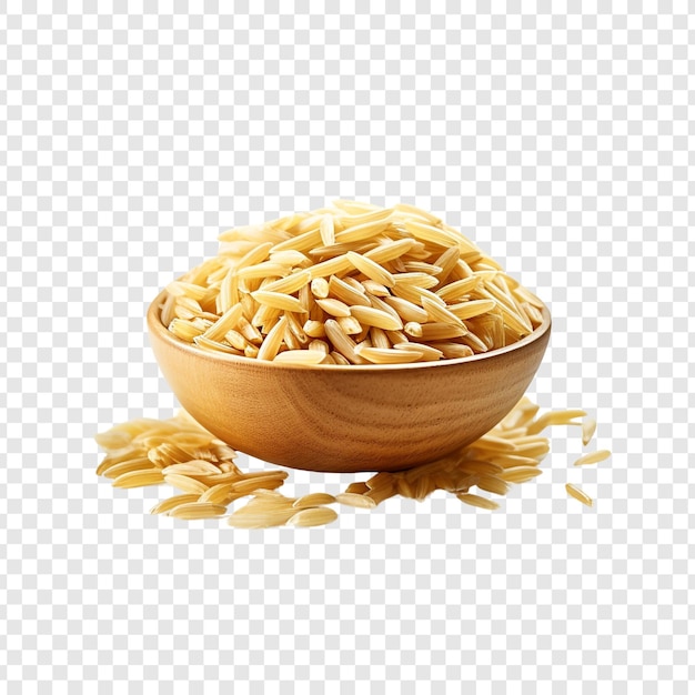 Gratis PSD orzo-pasta geïsoleerd op een doorzichtige achtergrond