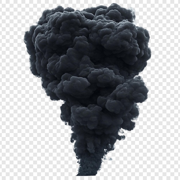La oscura y misteriosa columna de humo negro