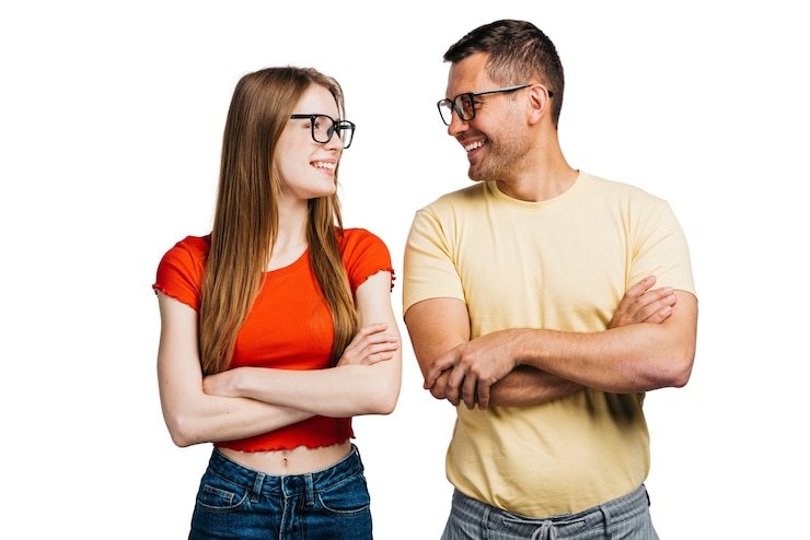 Gratis PSD paar samen gebaren