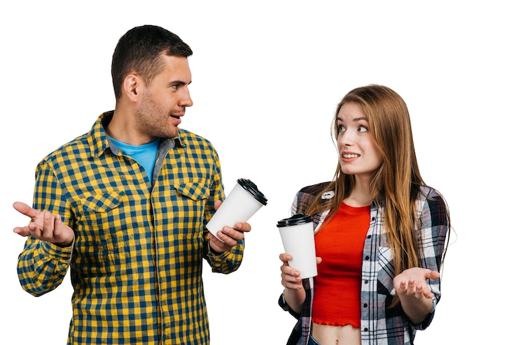 Gratis PSD paar samen gebaren