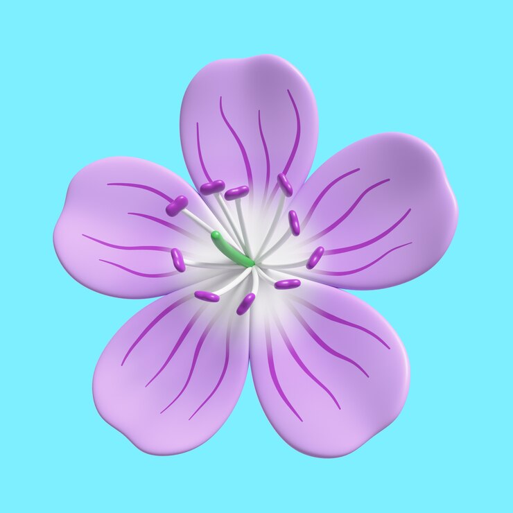 PSD gratuito pacchetto icone bellissimo fiore viola