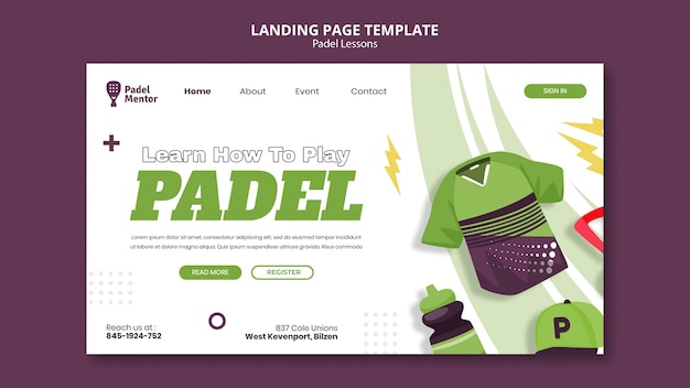 Gratis PSD padellessen websjabloon