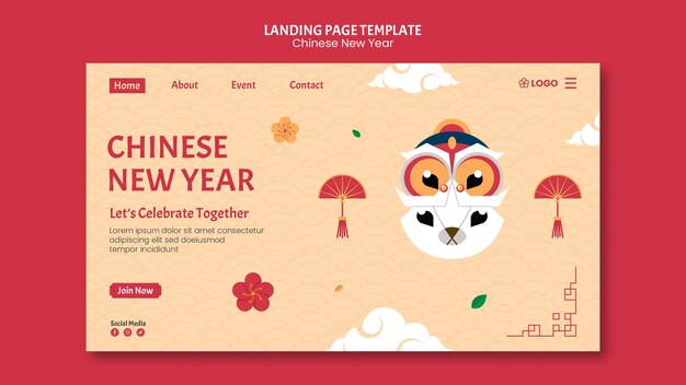 Pagina di destinazione del capodanno cinese