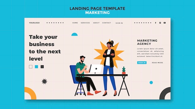 Pagina di destinazione del marketing