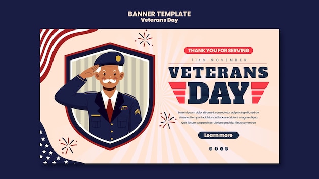 Pagina di destinazione della celebrazione del giorno dei veterani