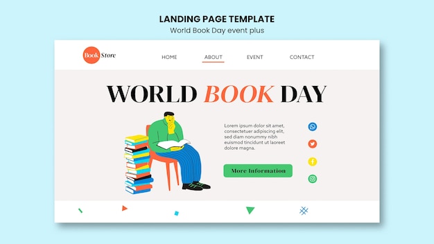 Pagina di destinazione della celebrazione della Giornata mondiale del libro
