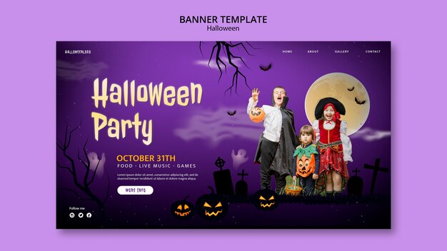 Pagina di destinazione per la celebrazione di Halloween