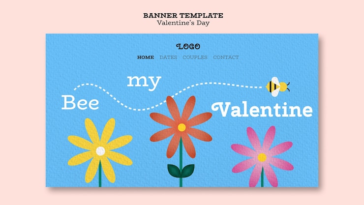 PSD gratuito pagina di destinazione per la celebrazione di san valentino