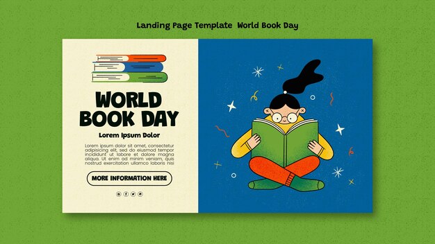 Página de inicio de la celebración del día mundial del libro