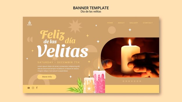 Página de inicio de la celebración del día de las velitas