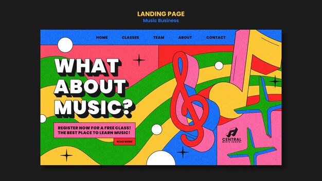 Página de inicio de entretenimiento musical