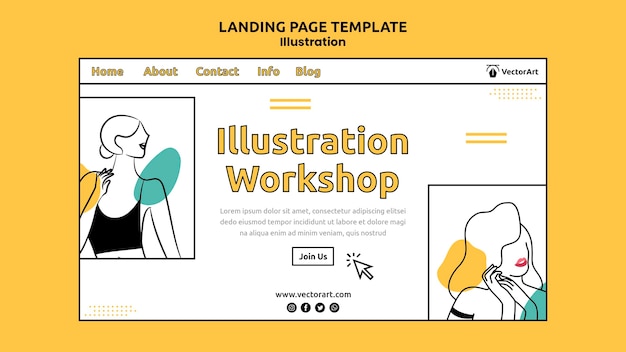 Página de inicio del taller de ilustración