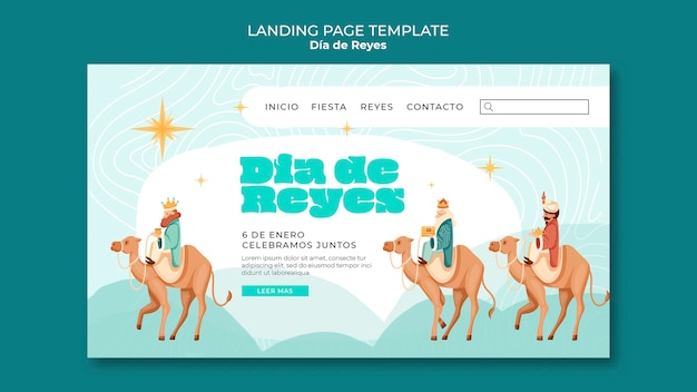 Página de inicio de la tradición Reyes magos