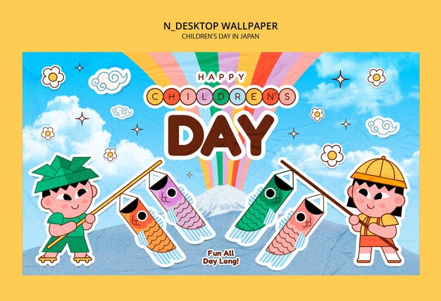Pagine da parati per la celebrazione della Giornata dei Bambini