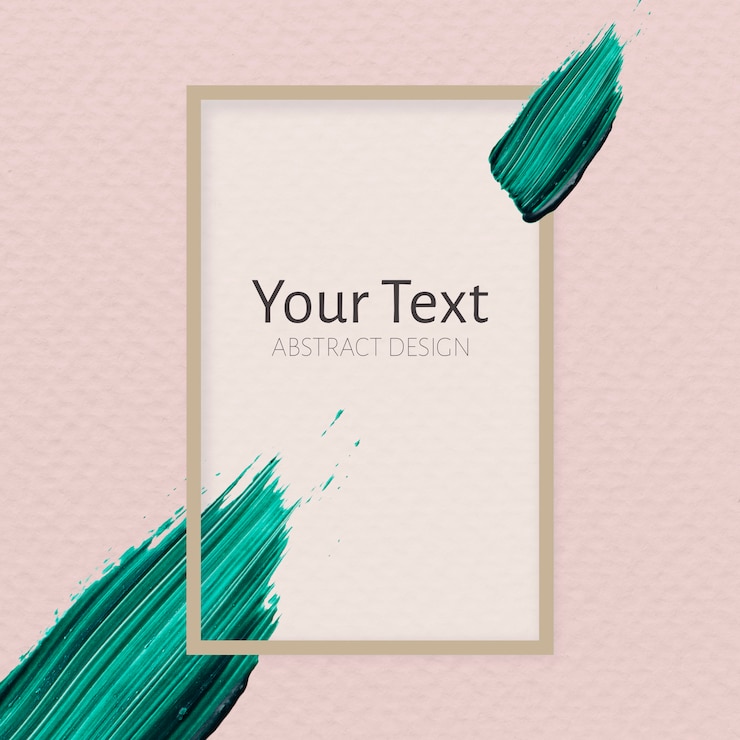 PSD Gratis paint brush stroke frame