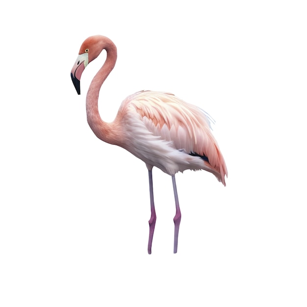 Pájaro flamenco aislado