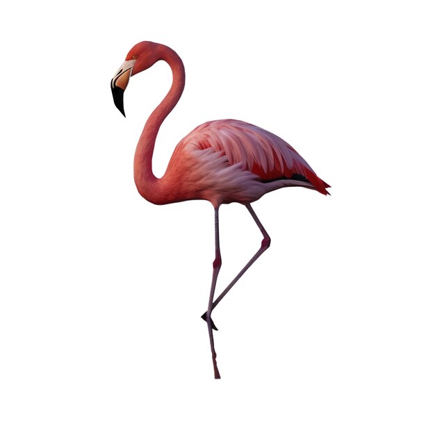 Pájaro flamenco aislado