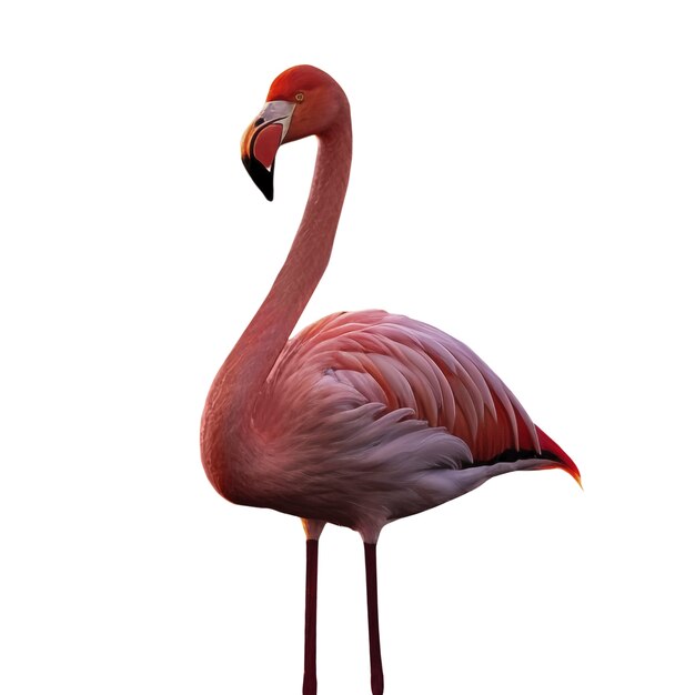 Pájaro flamenco aislado