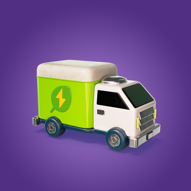 PSD Gratis paket ikon truk 3d