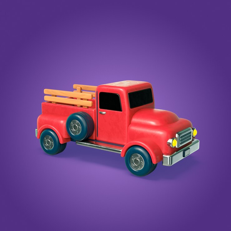 PSD Gratis paket ikon truk 3d