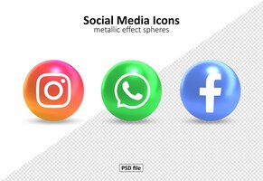 Gratis PSD pakket met sociale media-pictogrammen