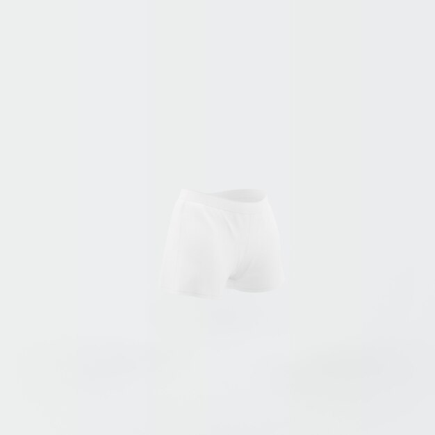 pantalones cortos blancos flotando en blanco