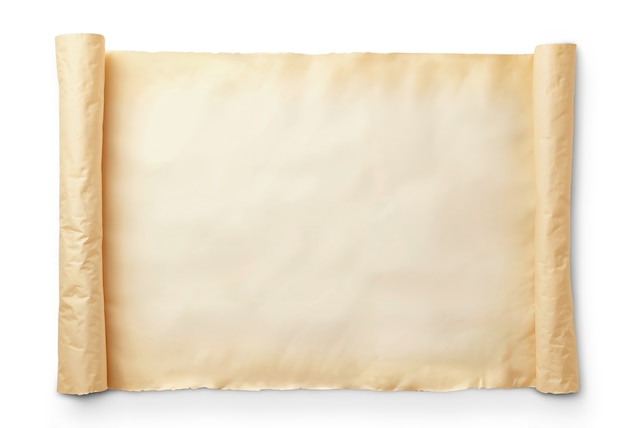 Papel de pergamino aislado