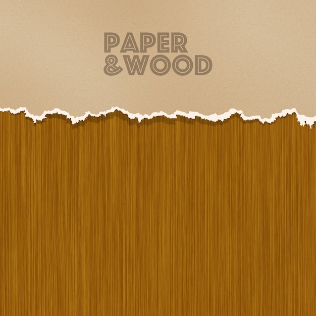 Papier en hout achtergrond