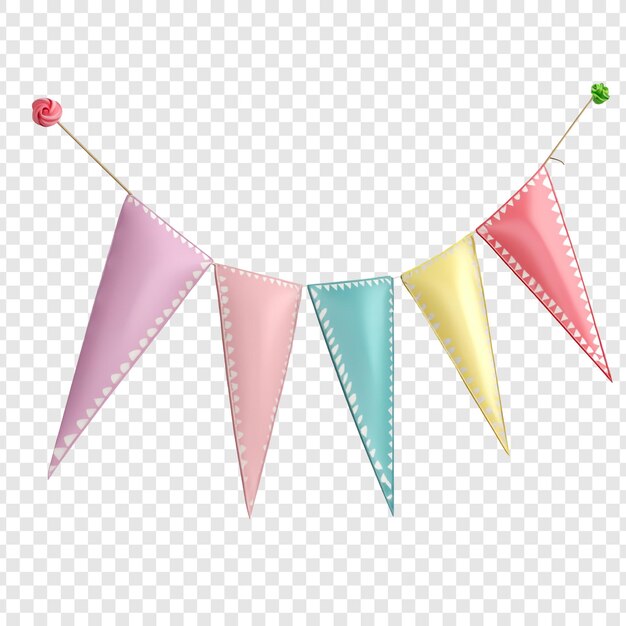 Pastel Bunting Celebration Festive Decor Party Decoratie Kleurige driehoeken