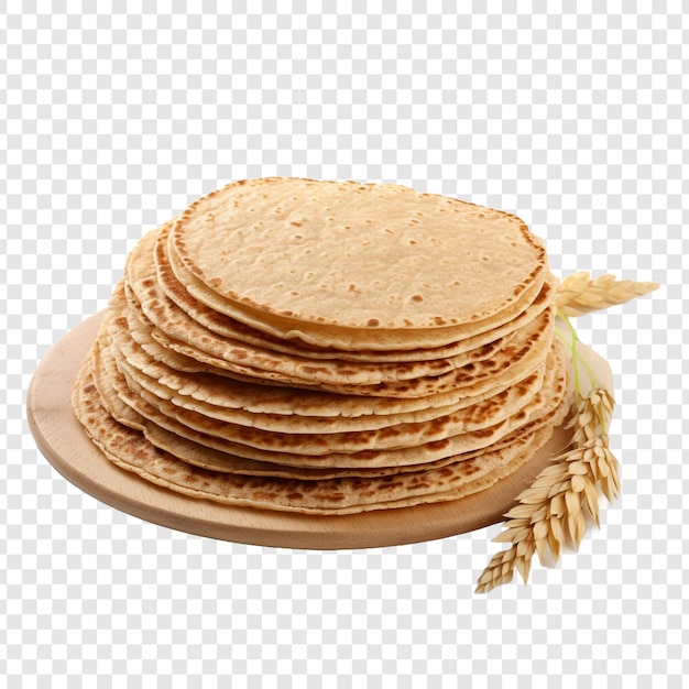 Pasteles de avena aislados sobre un fondo transparente