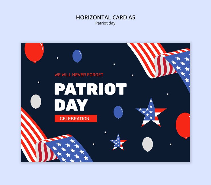 Gratis PSD patrioot dag sjabloon ontwerp
