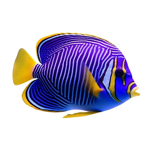 Peces que nadan aislados