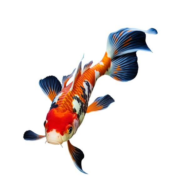 Peces que nadan aislados