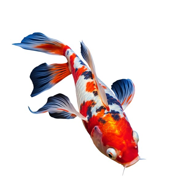 Peces que nadan aislados