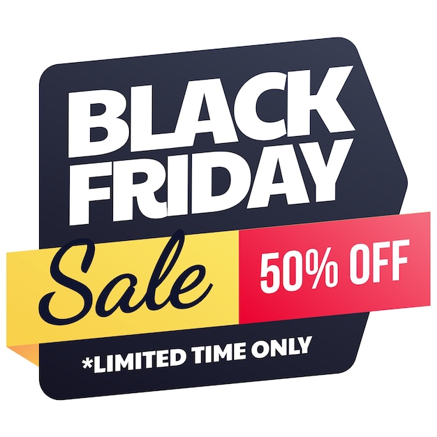 Pegatina con diseño de black friday