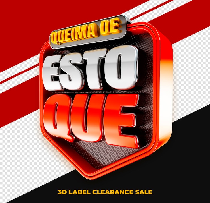 PSD Gratis penawaran menarik stok logo 3d