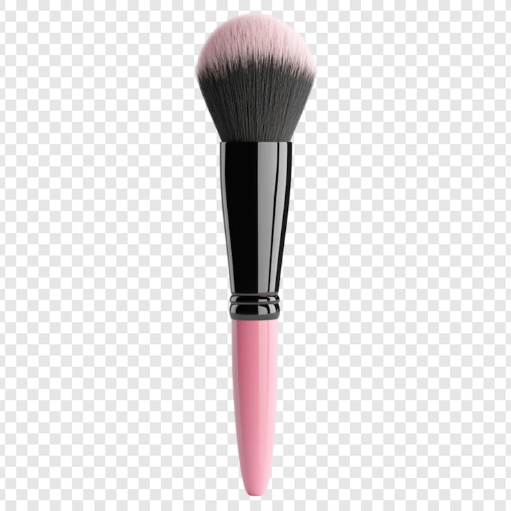 PSD gratuito pennello da trucco rosa e nero strumento di bellezza accesso cosmetico