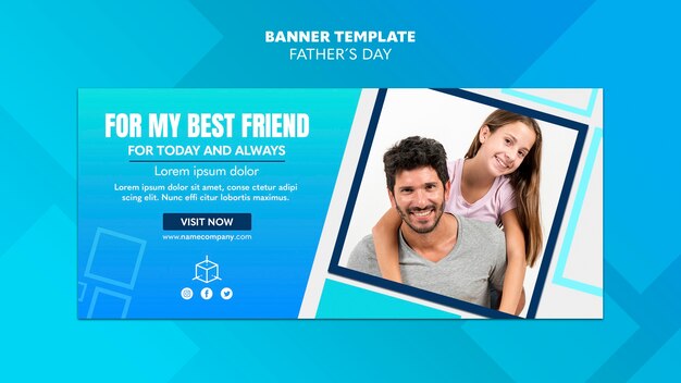 Per il modello di banner per la festa del papà del mio migliore amico