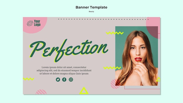 Gratis PSD perfectie banner websjabloon