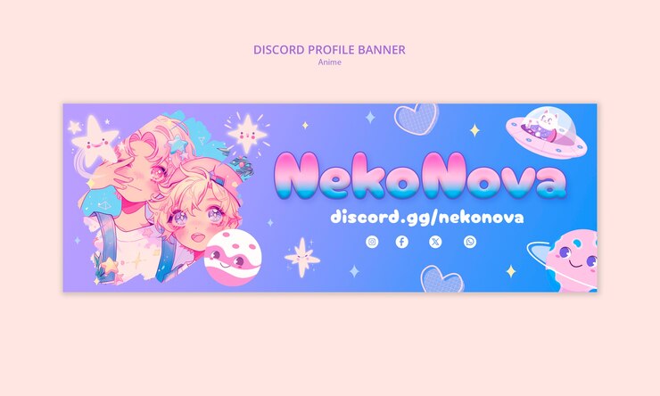 PSD gratuito el perfil de la discordia en el anime: nekonova