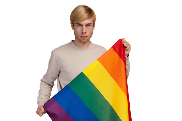 Persona che celebra il proprio orientamento sessuale