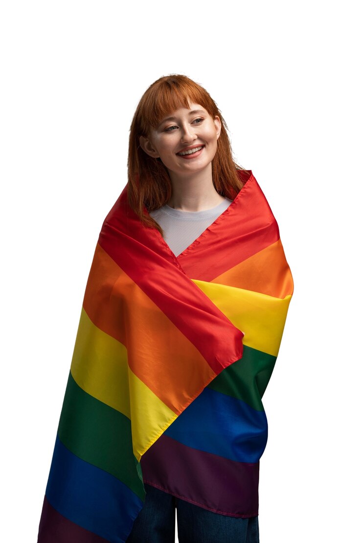 PSD gratuito persona que celebra su orientación sexual