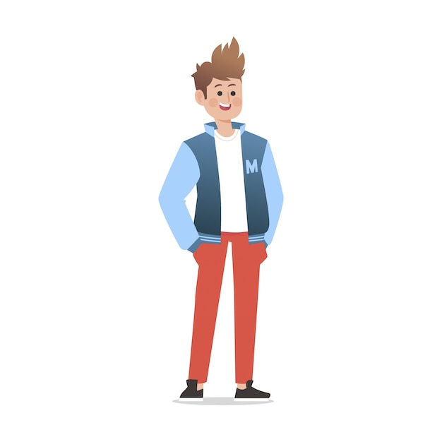Personaje de hombre plano