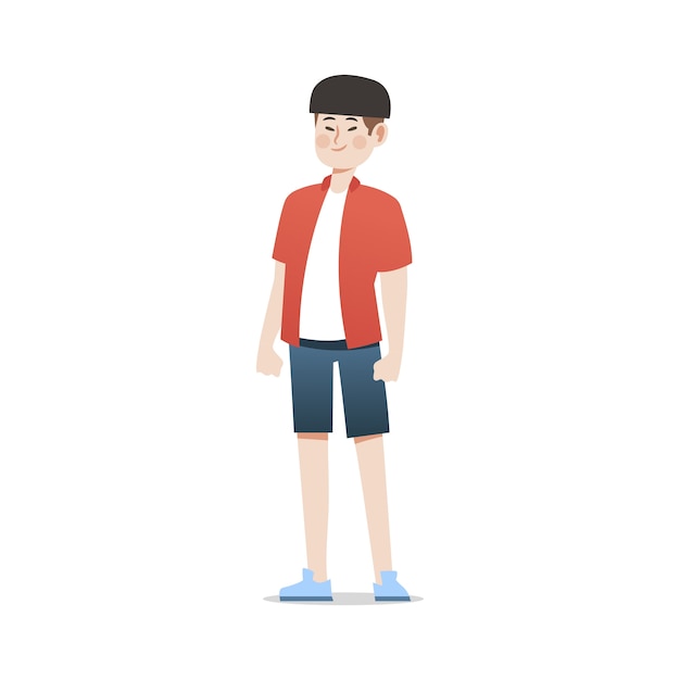 Personaje de hombre plano