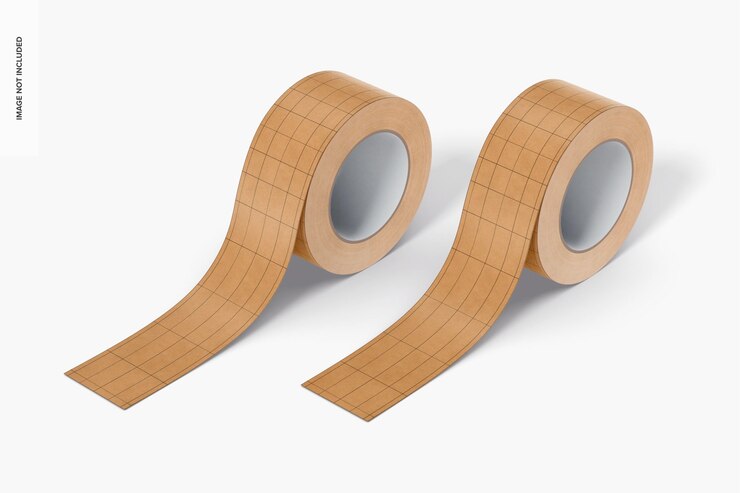 PSD gratuito perspettiva della maket della kraft tapes
