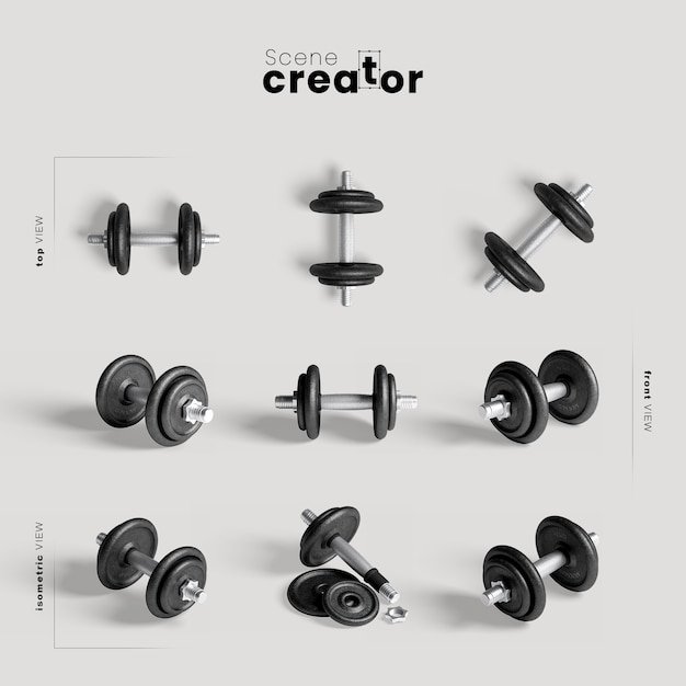 Pesas para maquetas de entrenamiento