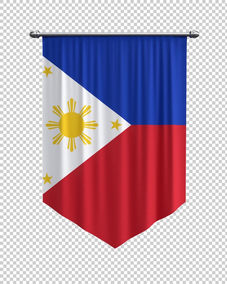 PSD Gratis philippine flag banner