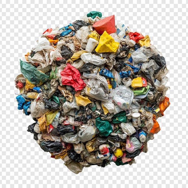 Una pila de basura Una representación visual de los desechos y la contaminación