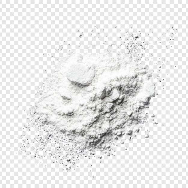 Pila de harina de polvo blanco Textura Ingrediente de horneado Fotografía de comida de cocina
