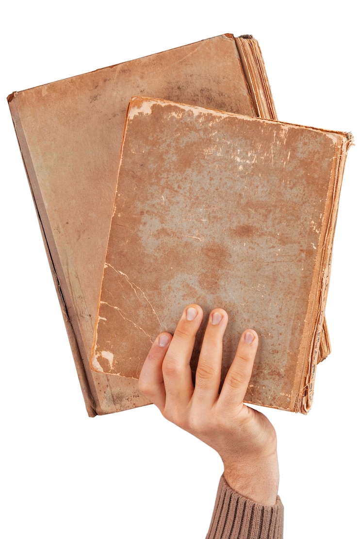 PSD gratuito pila de libros aislado